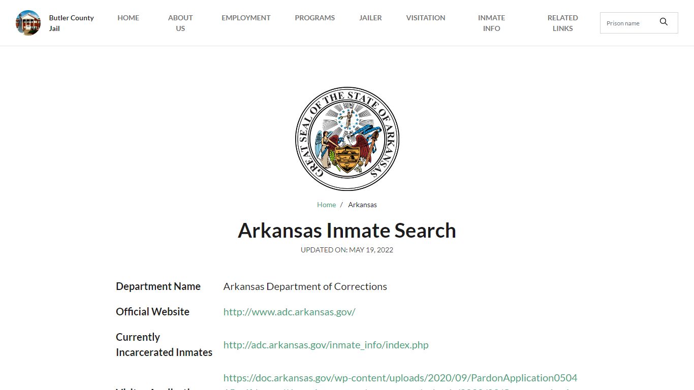 Arkansas Inmate Search – Arkansas Department of ...